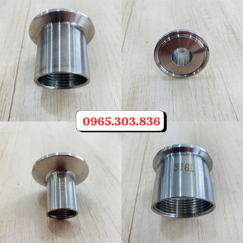 Bảng giá mặt clamp ren trong inox vi sinh