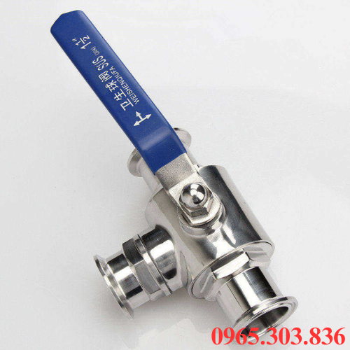 Báo giá van bi 3 ngã inox vi sinh tay gạt