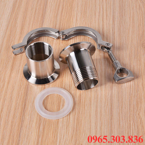 Địa chỉ cung cấp bộ clamp đuôi chuột inox vi sinh