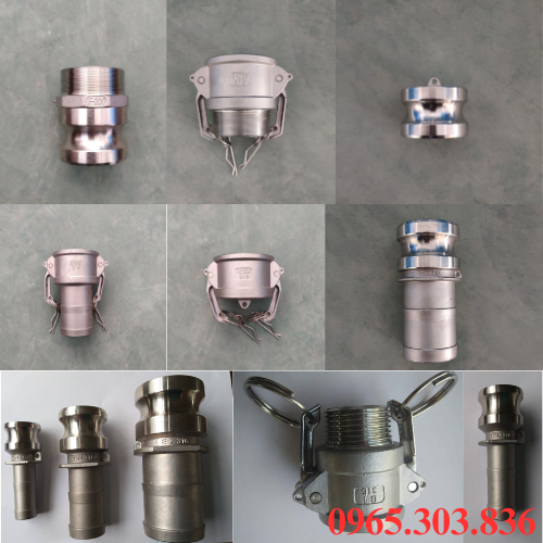 Địa chỉ cung cấp khớp nối nhanh inox type A, B, C, E, F, DP, DC