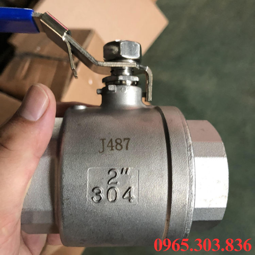 Địa chỉ cung cấp van bi 2PC inox tay gạt nối ren giá tốt