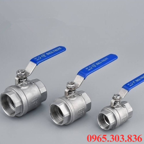 Giới thiệu van bi 2PC inox tay gạt nối ren