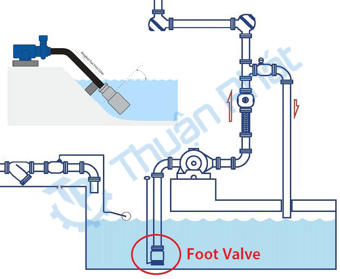 Nguyên lý hoạt động của Foot valve - Nguyên lý hoạt động rọ bơm