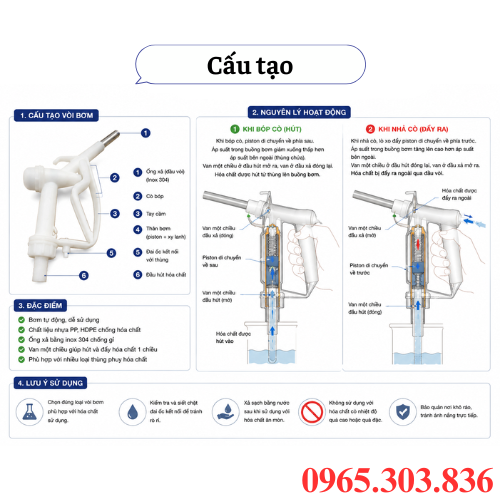 Nguyên lý hoạt động vòi bơm hóa chất