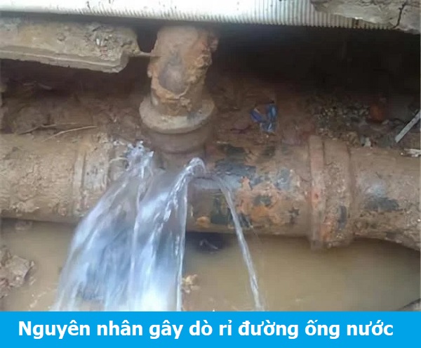 Nguyên nhân gây dò rỉ đường ống nước