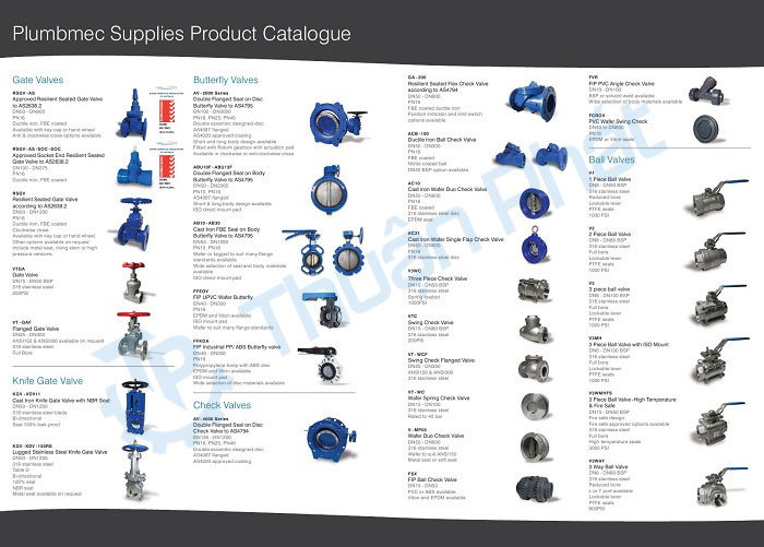 Nôi dung Catalogue valve
