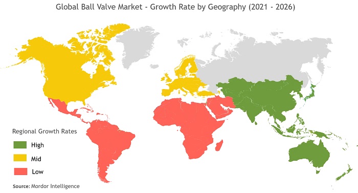 Thị trường van bi trên thế giới