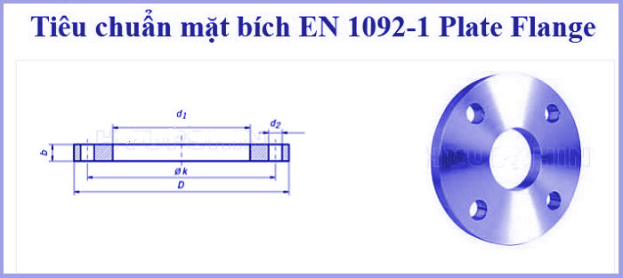 Tiêu chuẩn mặt bích EN - 1092 - 1 Plate Flange