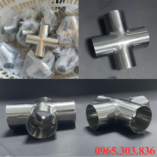 Ứng dụng chữ thập inox vi sinh nối hàn