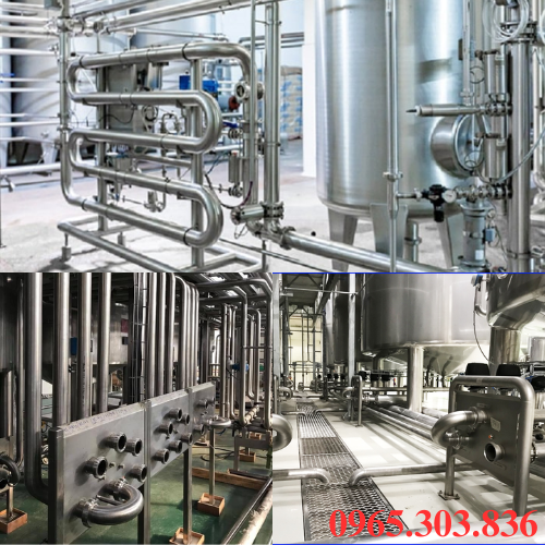 Ứng dụng cút hàn 180 độ inox vi sinh