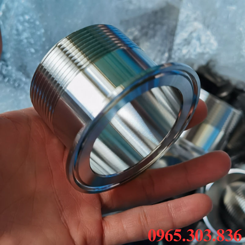 Ứng dụng mặt clamp ren ngoài inox vi sinh