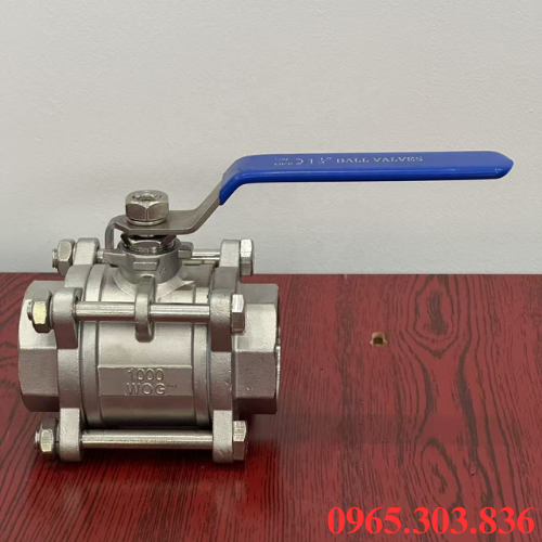 Ứng dụng van bi 3PC nối ren tay gạt inox