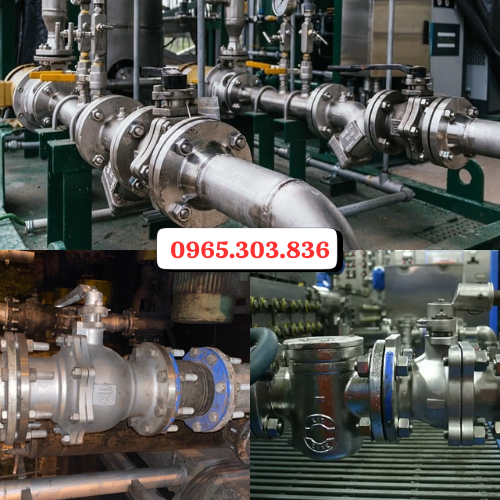 Ứng dụng van bi mặt bích ANSI tay gạt