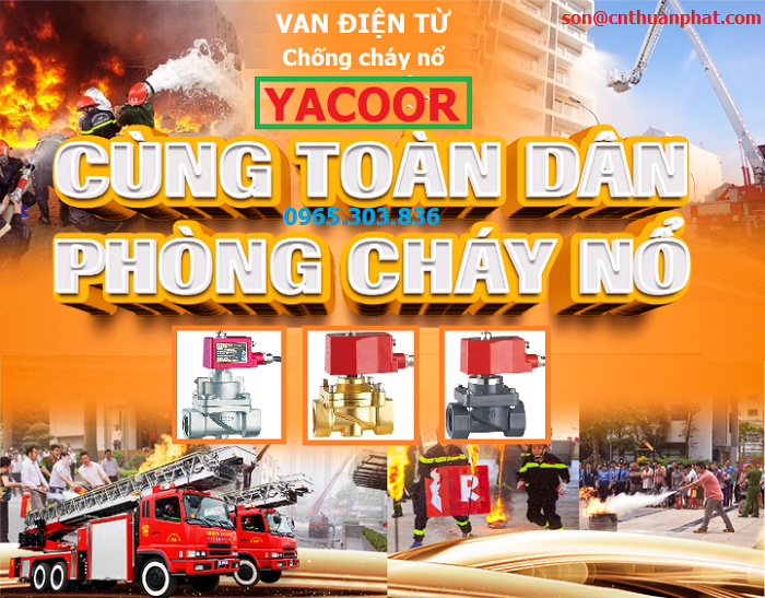 Ứng dụng van điện từ chống cháy nổ Yacoor Đài Loan