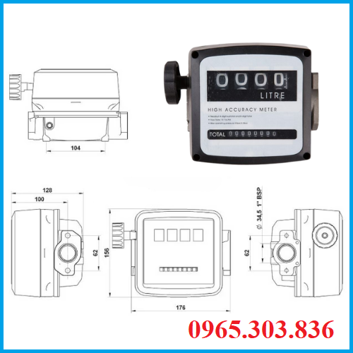 Ưu điểm nổi bật của đồng hồ đo xăng dầu dạng cơ.