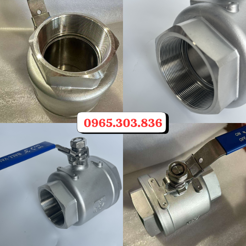 Vai trò van bi 2PC inox tay gạt nối ren
