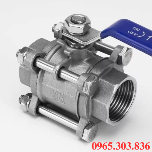 Van bi 3PC nối ren tay gạt inox là gì?